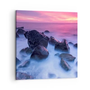 Schilderen op canvas - Geboorte in licht en mist - 50x50 cm