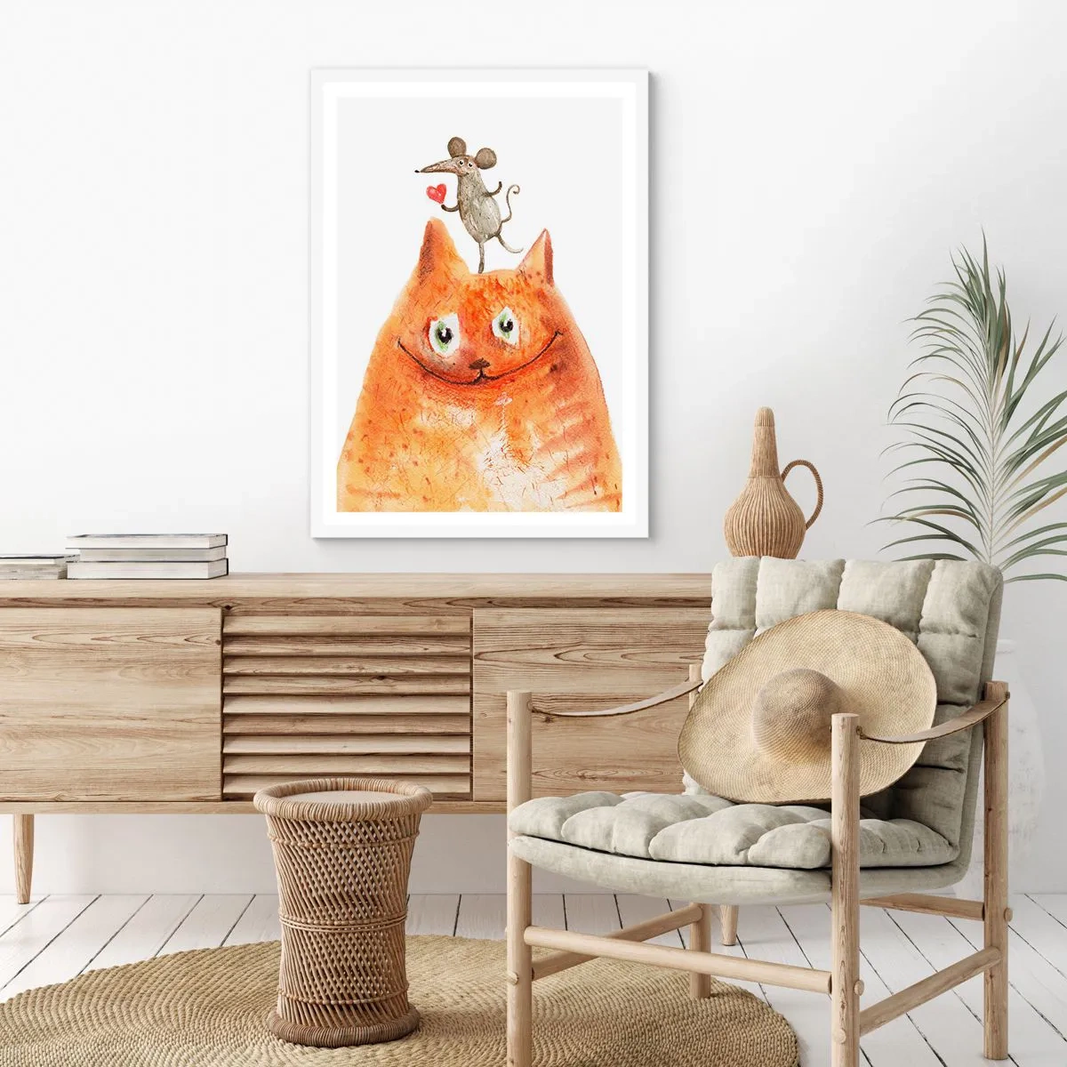 Poster in een witte lijst - De paradoxen van de liefde - 70x100 cm