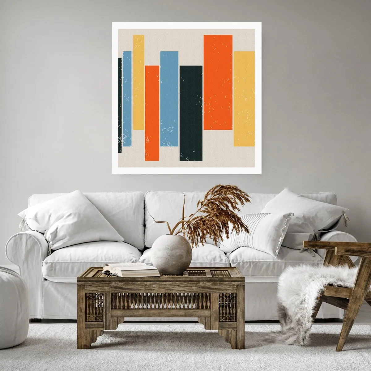 Poster - Muzieknotatie - 30x30 cm