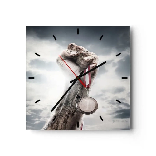 Wandklok - Klok - Per aspera ad astra - 30x30 cm