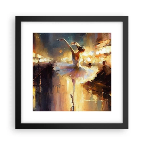 Poster in een zwarte lijst - Wonder op straat - 30x30 cm