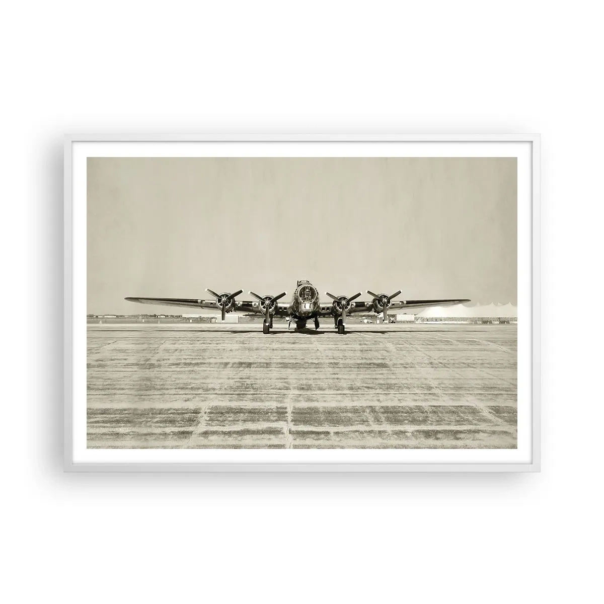 Poster in een witte lijst - Zoals altijd klaar - 100x70 cm