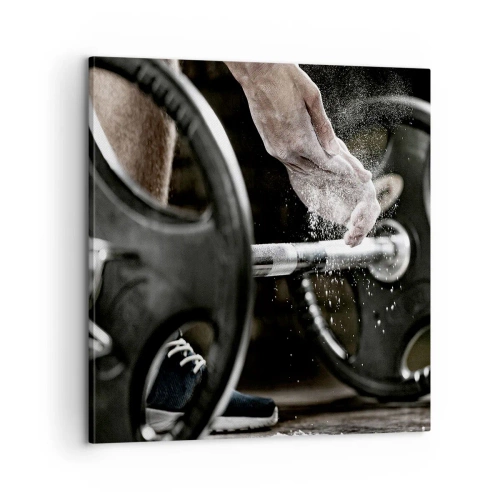 Schilderen op canvas - Uitdaging aanvaard! - 60x60 cm