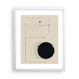 Poster in een witte lijst - Een flexibele en dynamische compositie - 40x50 cm