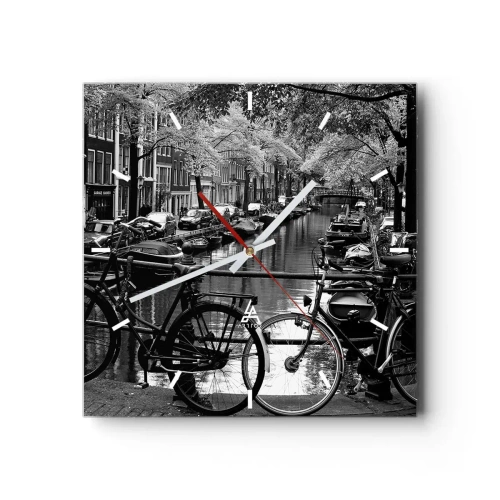 Wandklok - Klok - Een heel Nederlands uitzicht - 30x30 cm
