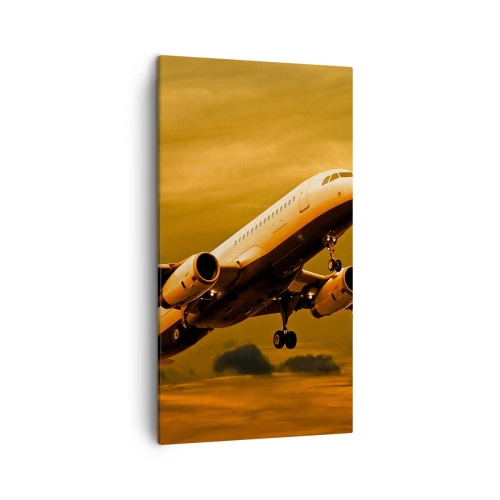 Schilderen op canvas - Vlucht naar de zon - 45x80 cm