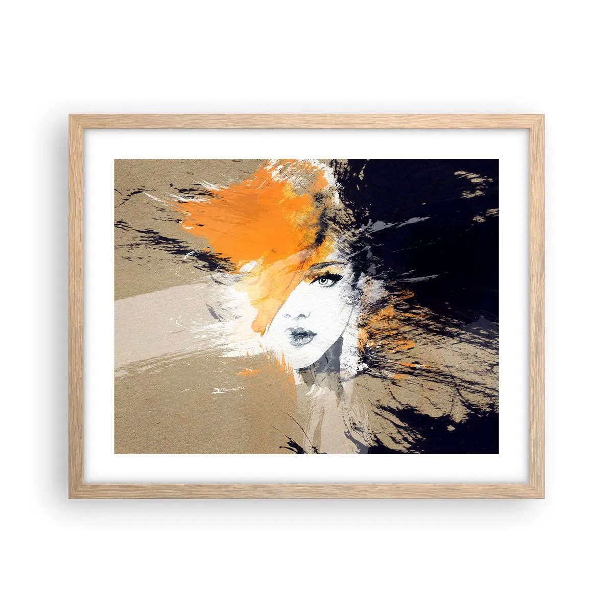 Een poster in een licht eiken lijst - En er is licht - 50x40 cm