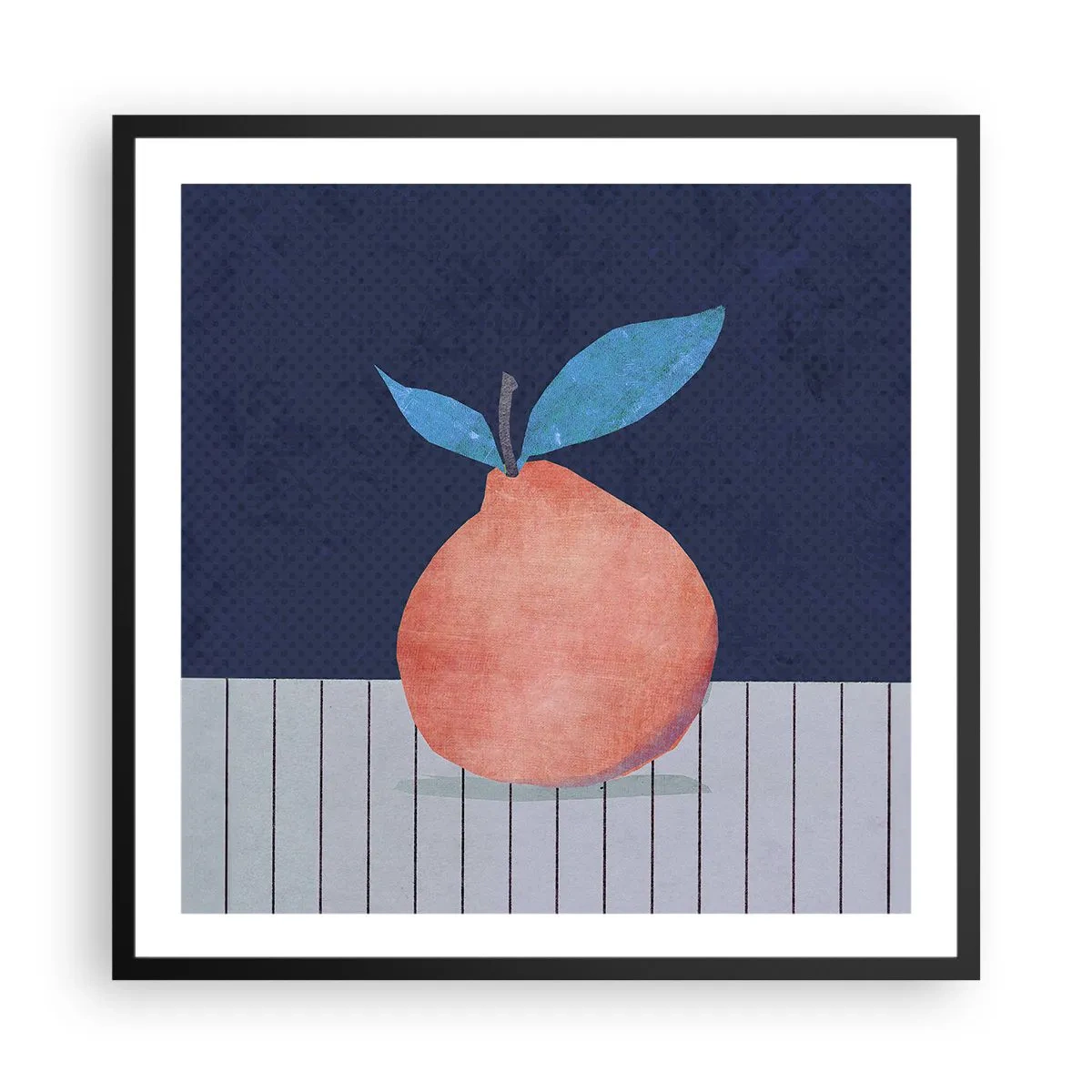 Poster in een zwarte lijst - Convexiteit en vlak - 60x60 cm