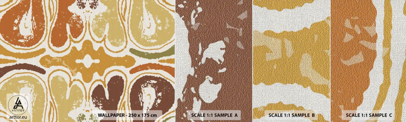 Fotobehang Monster Premium Canvas - Sentimentele abstractie - Op leeftijd, Boho, Deel - 100x30 cm