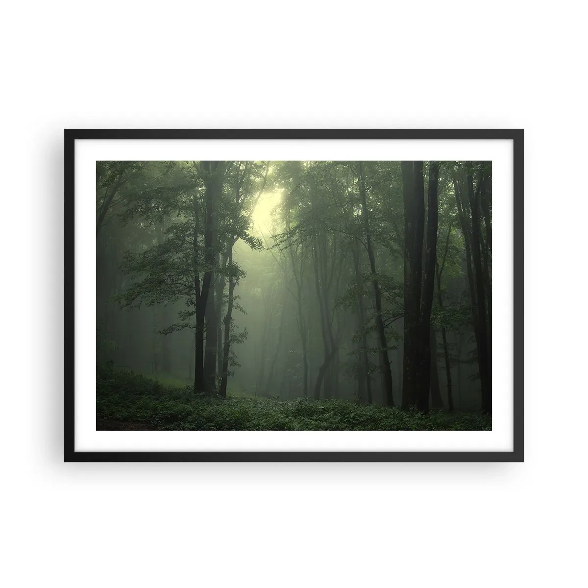 Poster in een zwarte lijst - Voordat hij wakker wordt - 70x50 cm