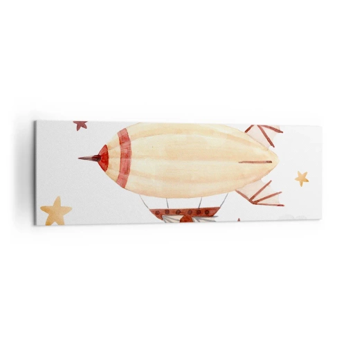 Schilderen op canvas - Luchtschip - 160x50 cm