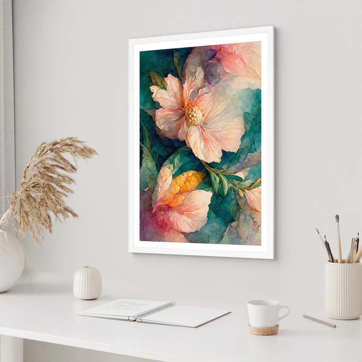 Poster in een witte lijst - Gewoon subtiliteit - 70x100 cm