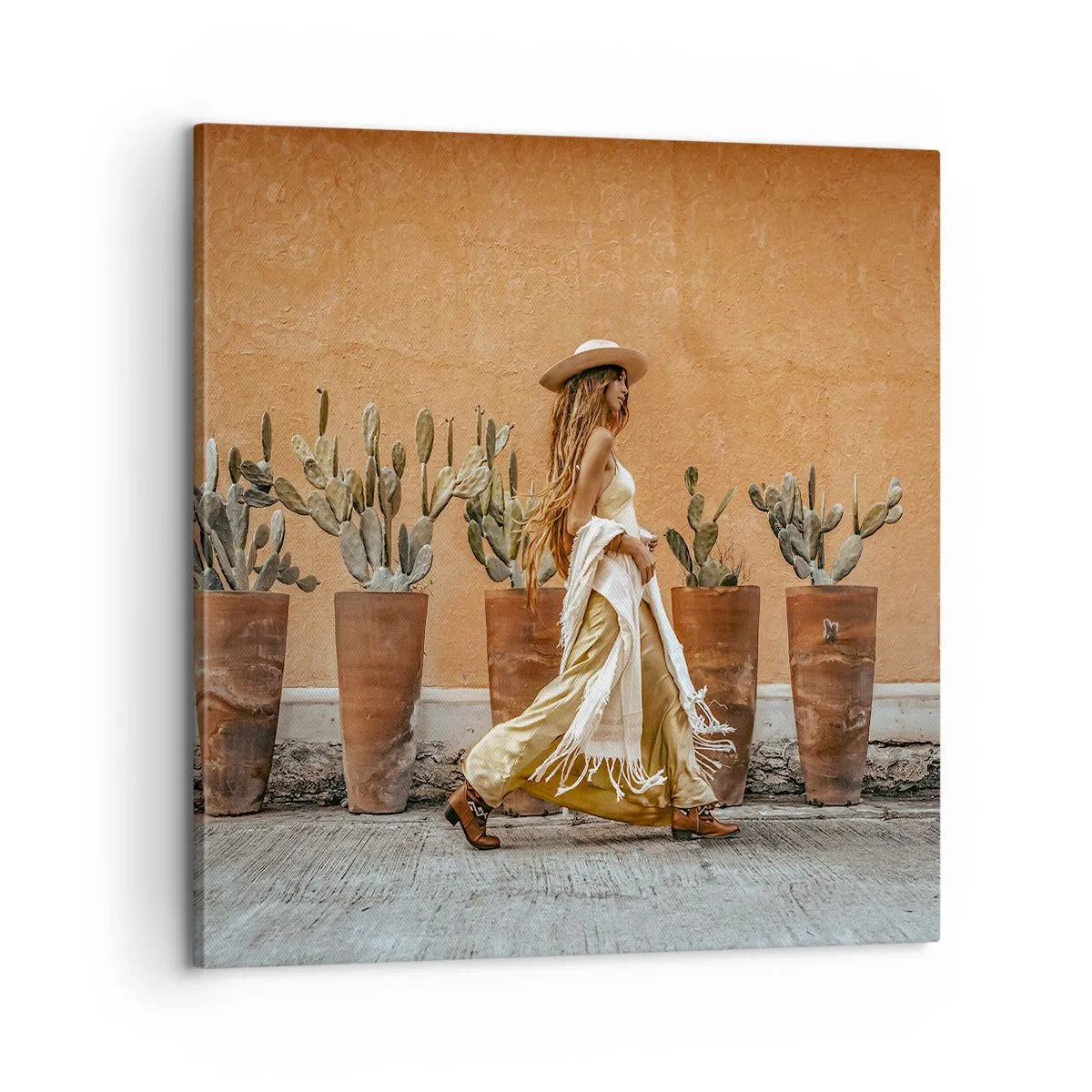 Schilderen op canvas - Hippie-stijl - 60x60 cm