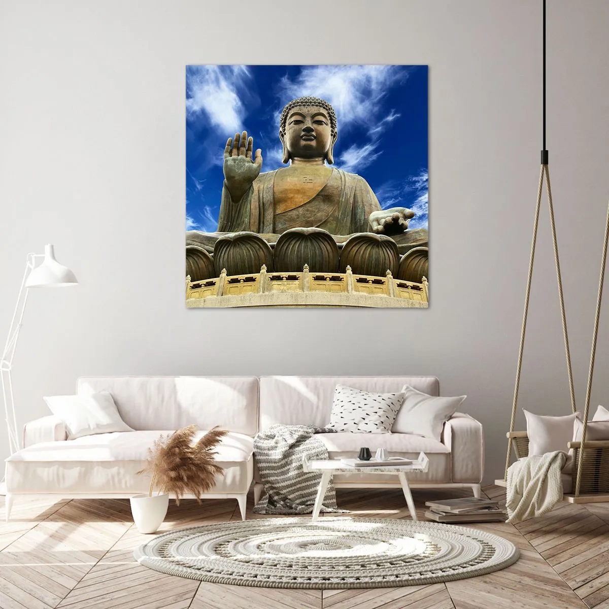 Schilderen op canvas - Leef zonder angst - 50x50 cm