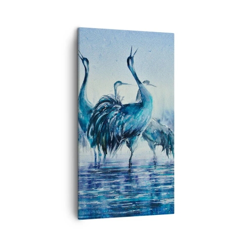 Schilderen op canvas - Ochtendvergadering - 45x80 cm