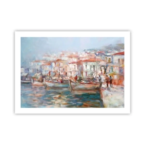 Poster - Pastel vakantie - 70x50 cm