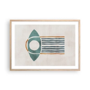 Een poster in een licht eiken lijst - Tekens en rituelen - 70x50 cm