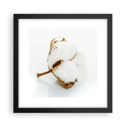 Poster in een zwarte lijst - Zacht van aard - 30x30 cm