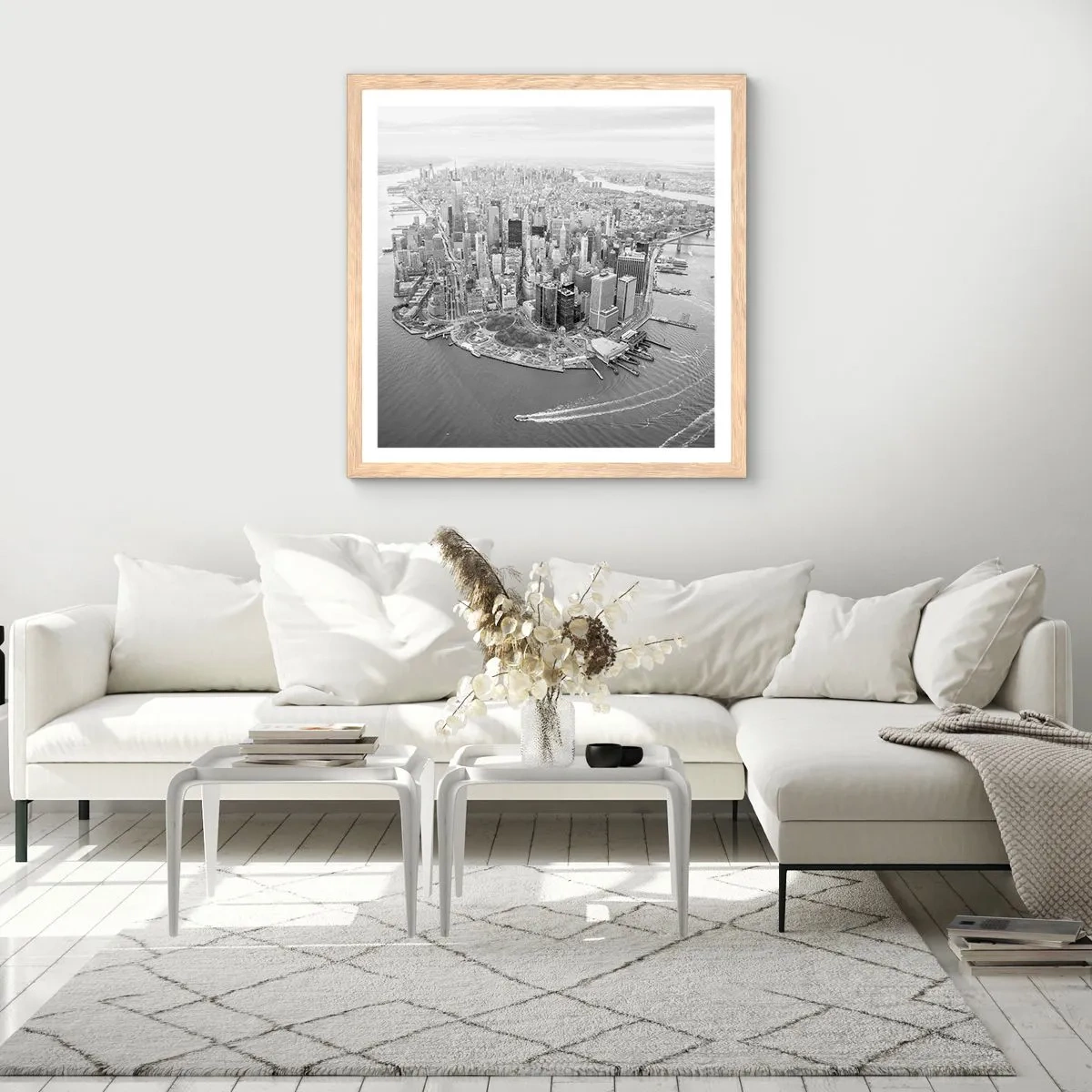 Een poster in een licht eiken lijst - Hoe niet lief te hebben? - 30x30 cm