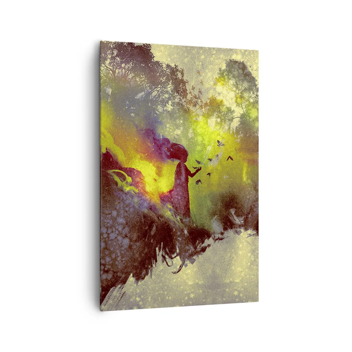 Schilderen op canvas - Moeder Natuur - 80x120 cm