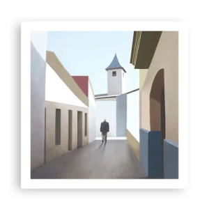 Poster - Een zonnige wandeling - 60x60 cm