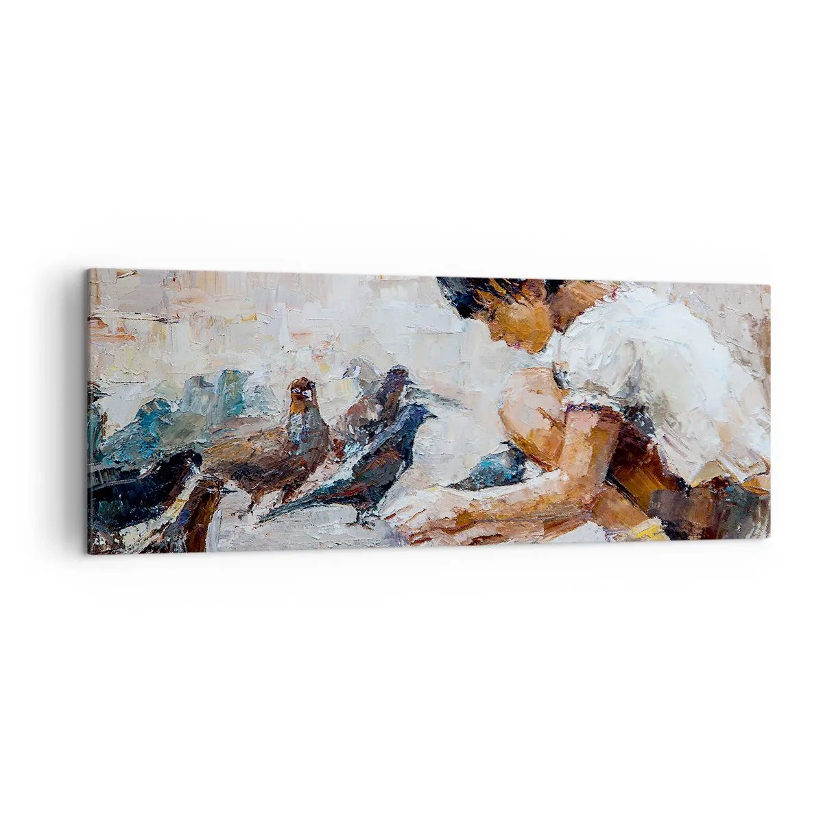 Schilderen op canvas - De kleintjes en de leukste - 140x50 cm