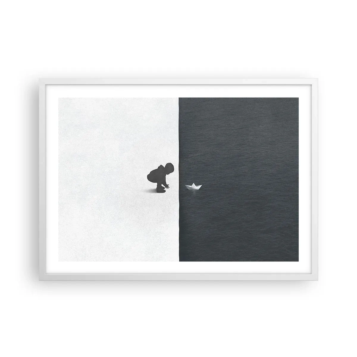 Poster in een witte lijst - Geweldige expeditie - 70x50 cm