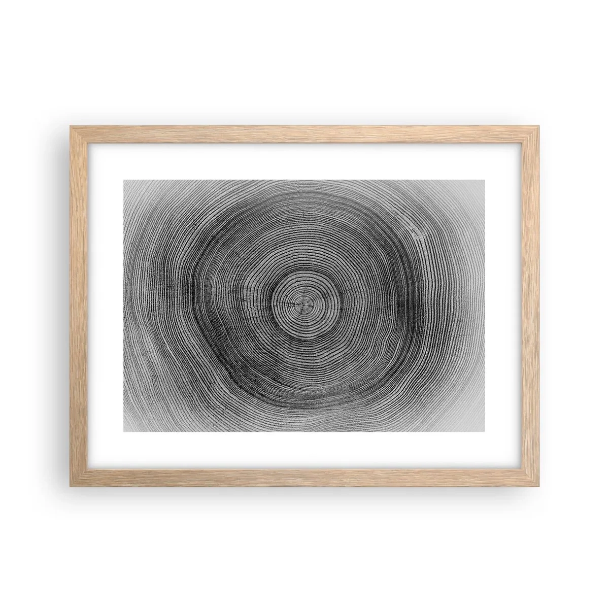 Een poster in een licht eiken lijst - Teken van de tijden - 40x30 cm