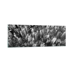 Schilderen op glas - Nog steeds hoger en hoger - 90x30 cm