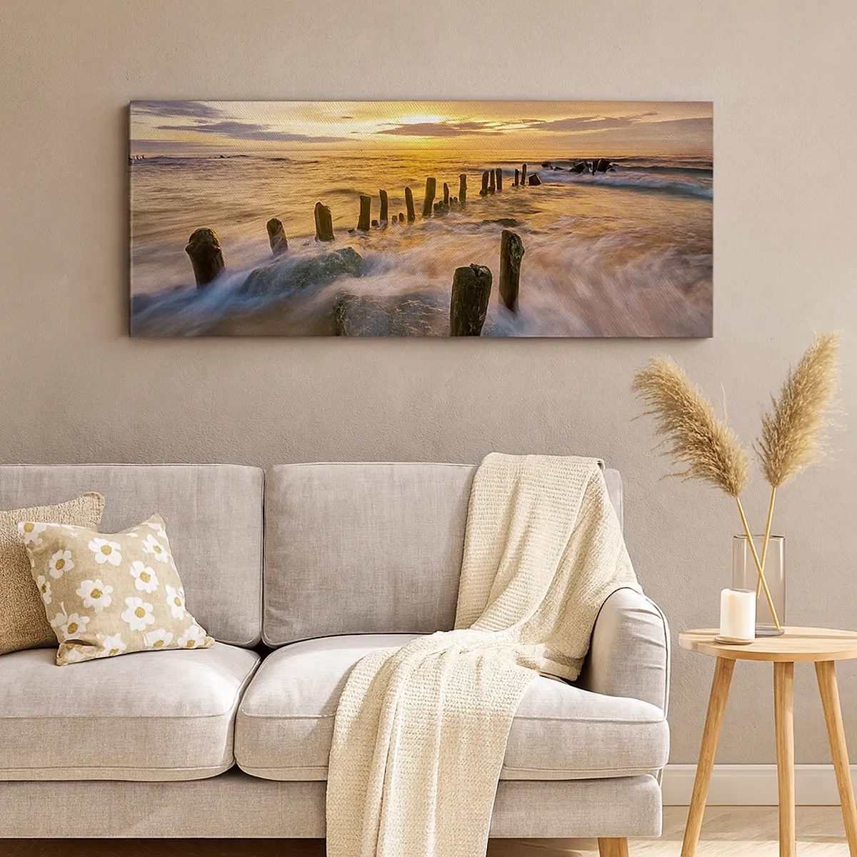 Schilderen op canvas - De rauwe schoonheid van de Oostzee - 30x30 cm