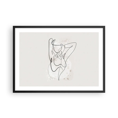 Poster in een zwarte lijst - De kunst van het verleiden - 70x50 cm