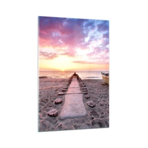 Schilderen op glas - Een moment van diepe ervaring - 70x100 cm