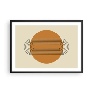 Poster in een zwarte lijst - Perfect plan - 70x50 cm