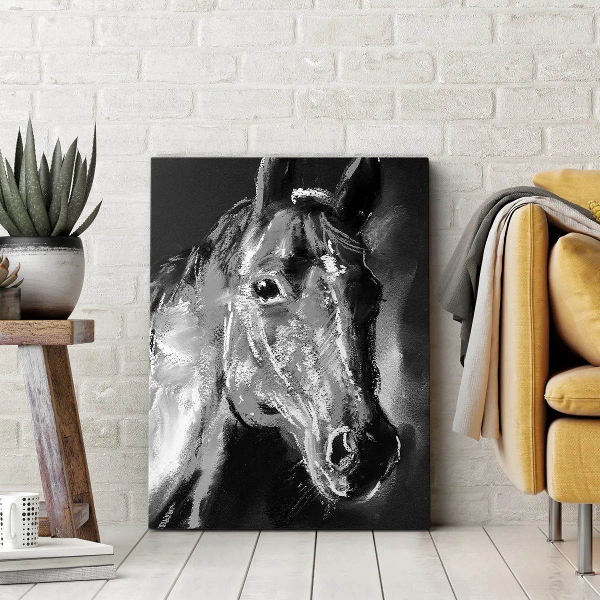 Schilderen op canvas - De glans van een nobele ziel - 65x120 cm