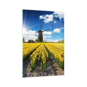 Schilderen op glas - Hollandser kan het niet - 70x100 cm
