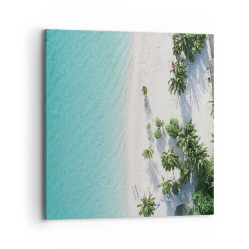 Schilderen op canvas - Een vakantie in het paradijs - 70x70 cm
