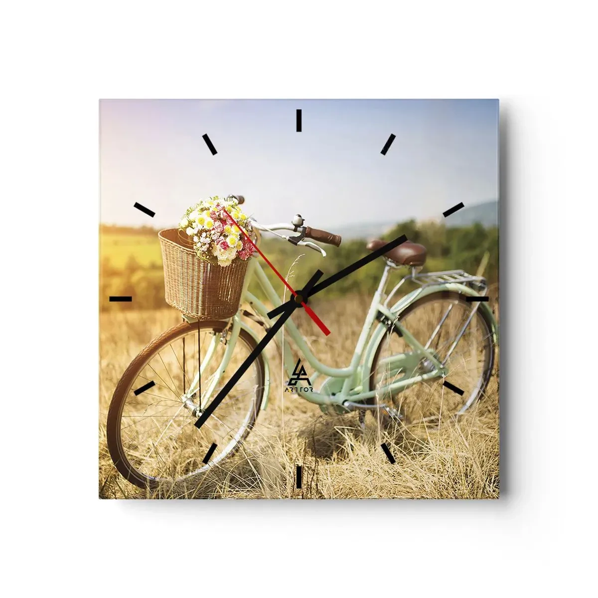 Wandklok - Klok - Ik blijf hier nog even - 40x40 cm