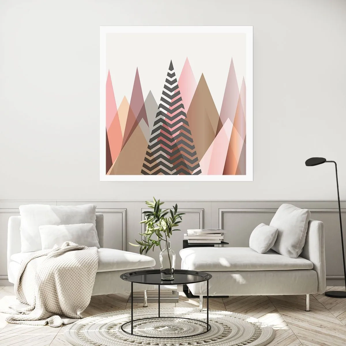 Poster - Piramidaal uitzicht - 50x50 cm