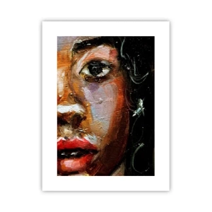 Poster - Zwart en gloed - 30x40 cm