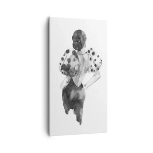 Schilderen op canvas - Ze kwam langs - 55x100 cm