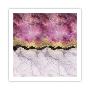 Poster - Op de grens - 60x60 cm