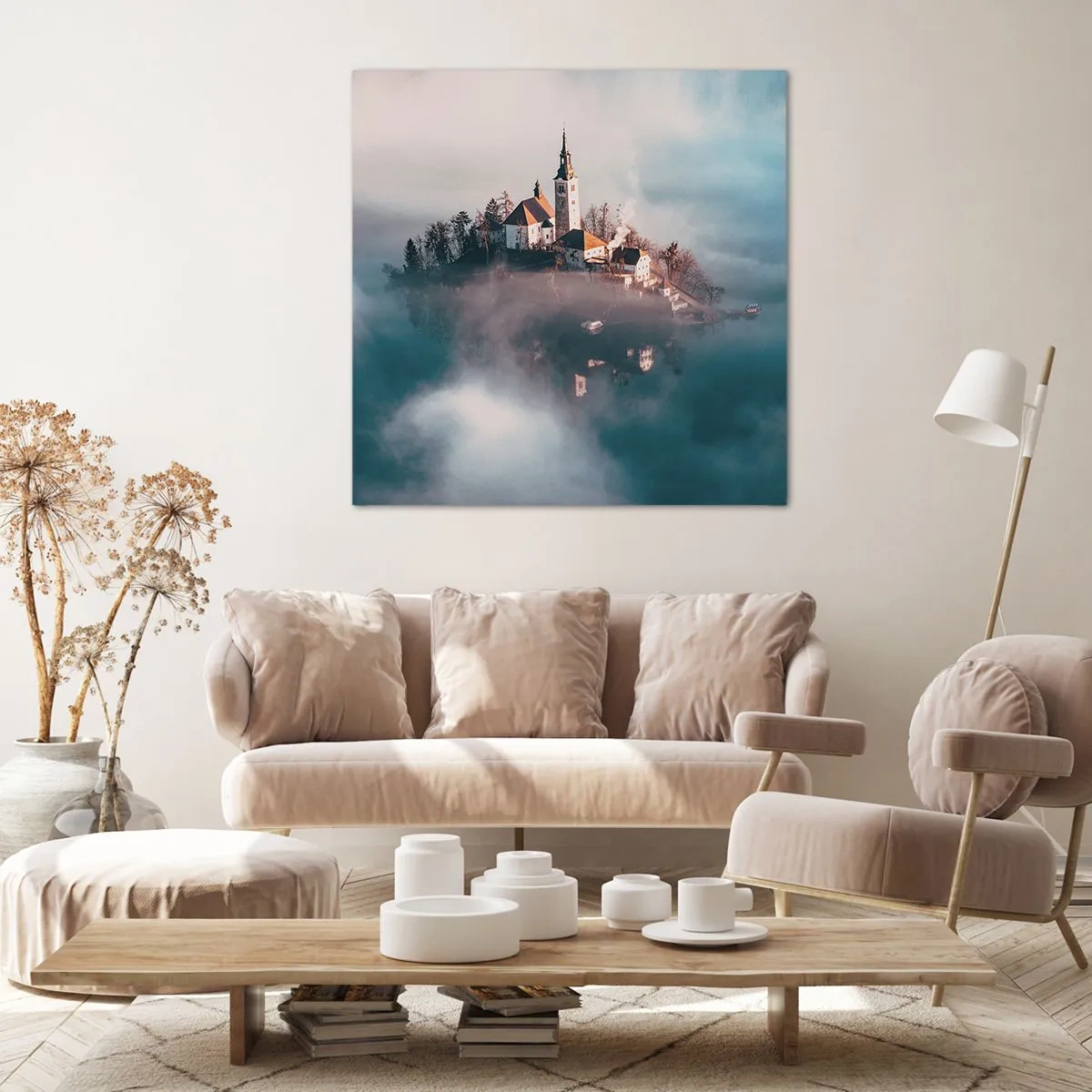 Schilderen op canvas - droom eiland - 40x40 cm