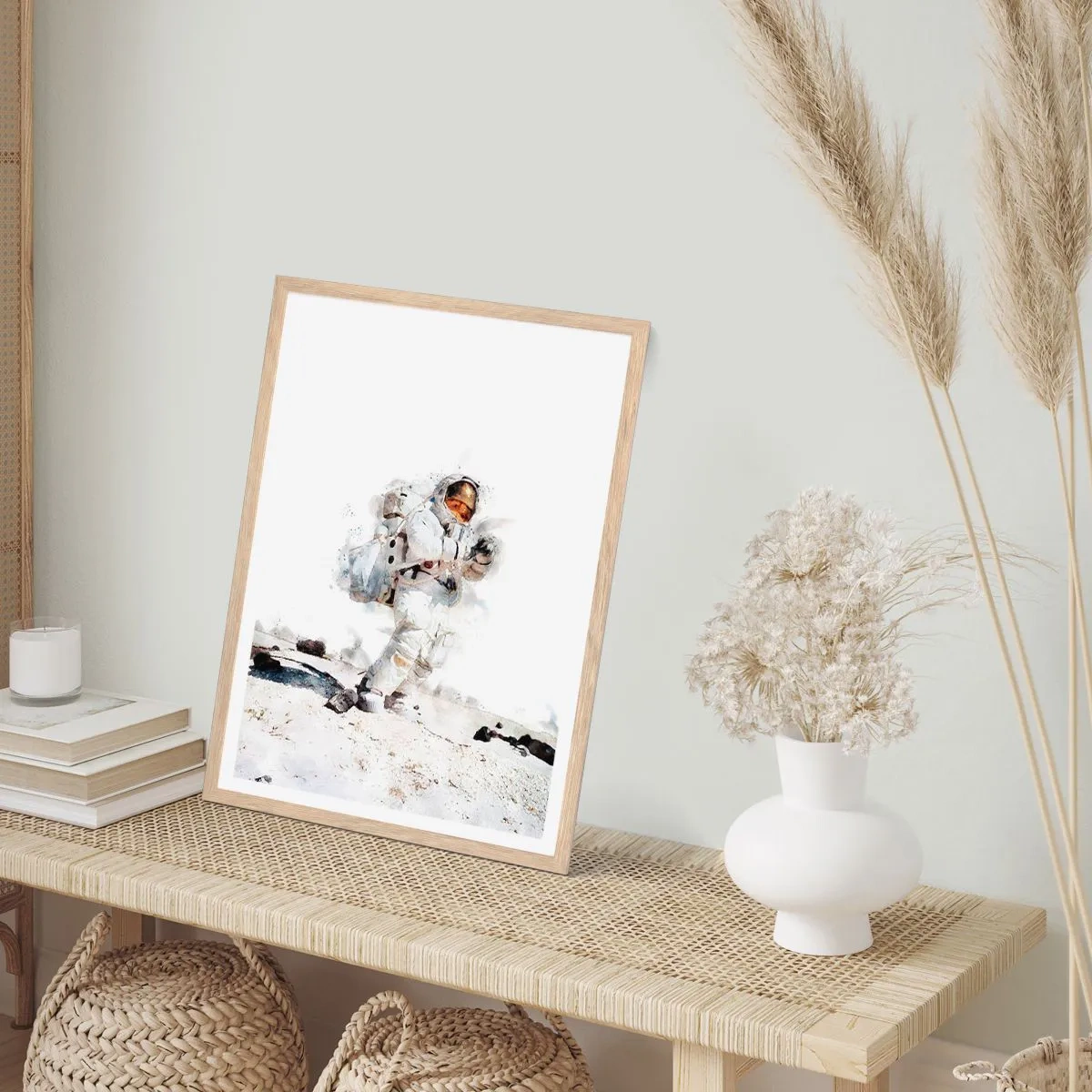 Een poster in een licht eiken lijst - Gezant van de Aarde - 50x70 cm