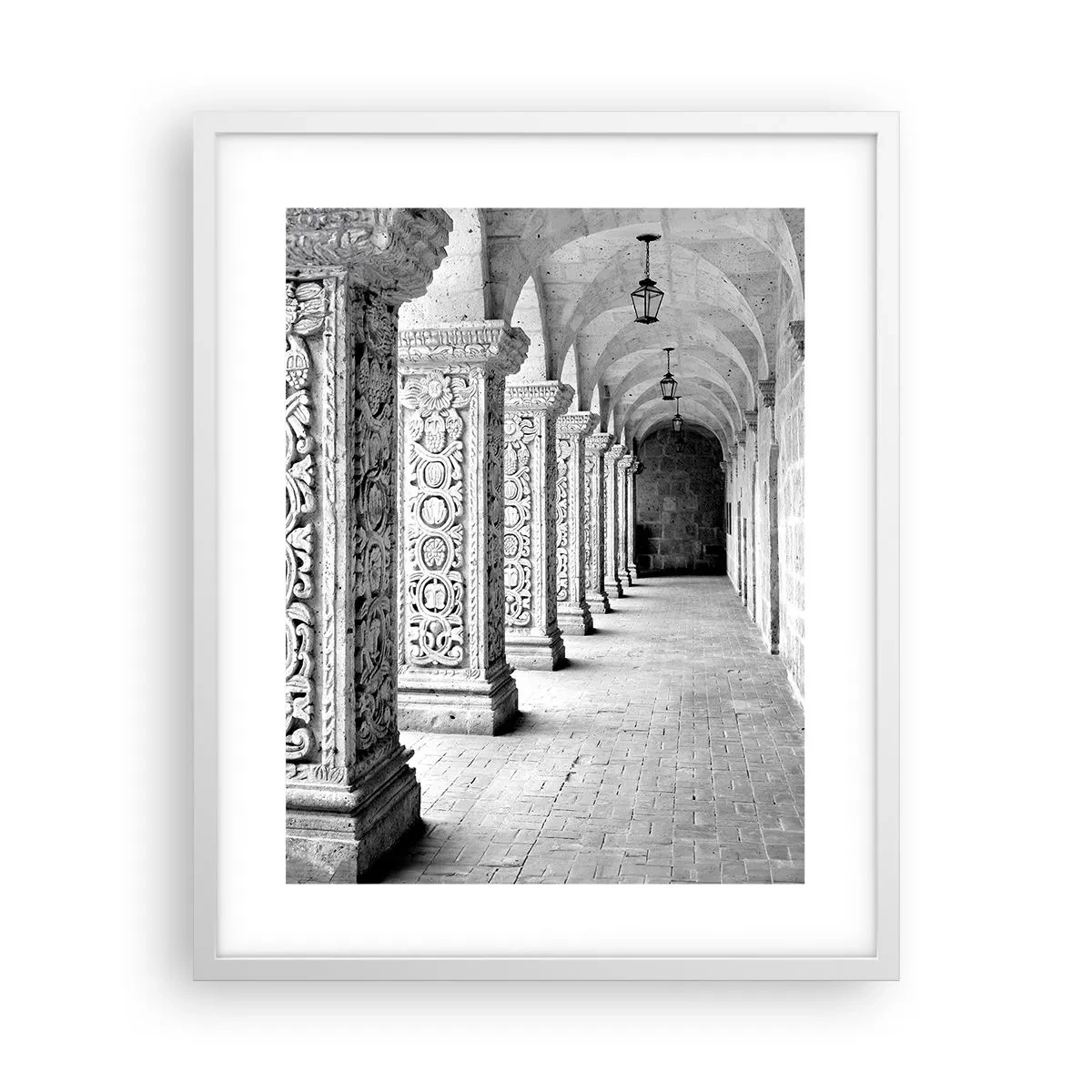 Poster in een witte lijst - En waar naar toe….? - 40x50 cm