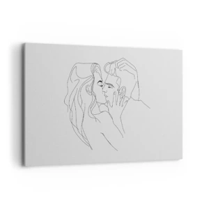 Schilderen op canvas - Dezelfde regel - 120x80 cm