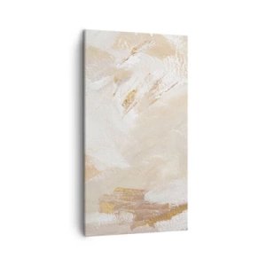 Schilderen op canvas - Pastelkleurige compositie - 45x80 cm