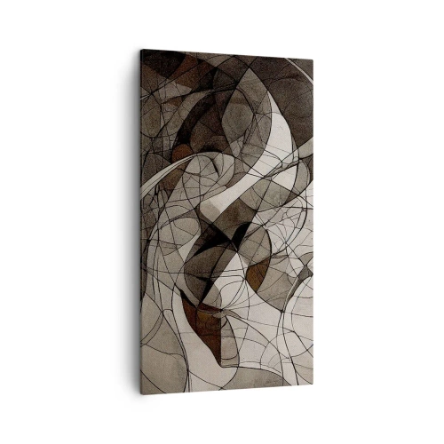 Schilderen op canvas - Circulatie van aardekleuren - 45x80 cm