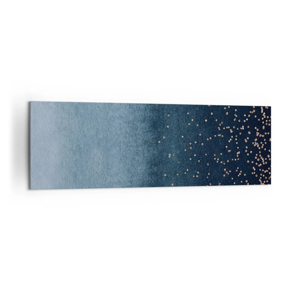 Schilderen op canvas - Samenstelling - blauwe fasen - 160x50 cm