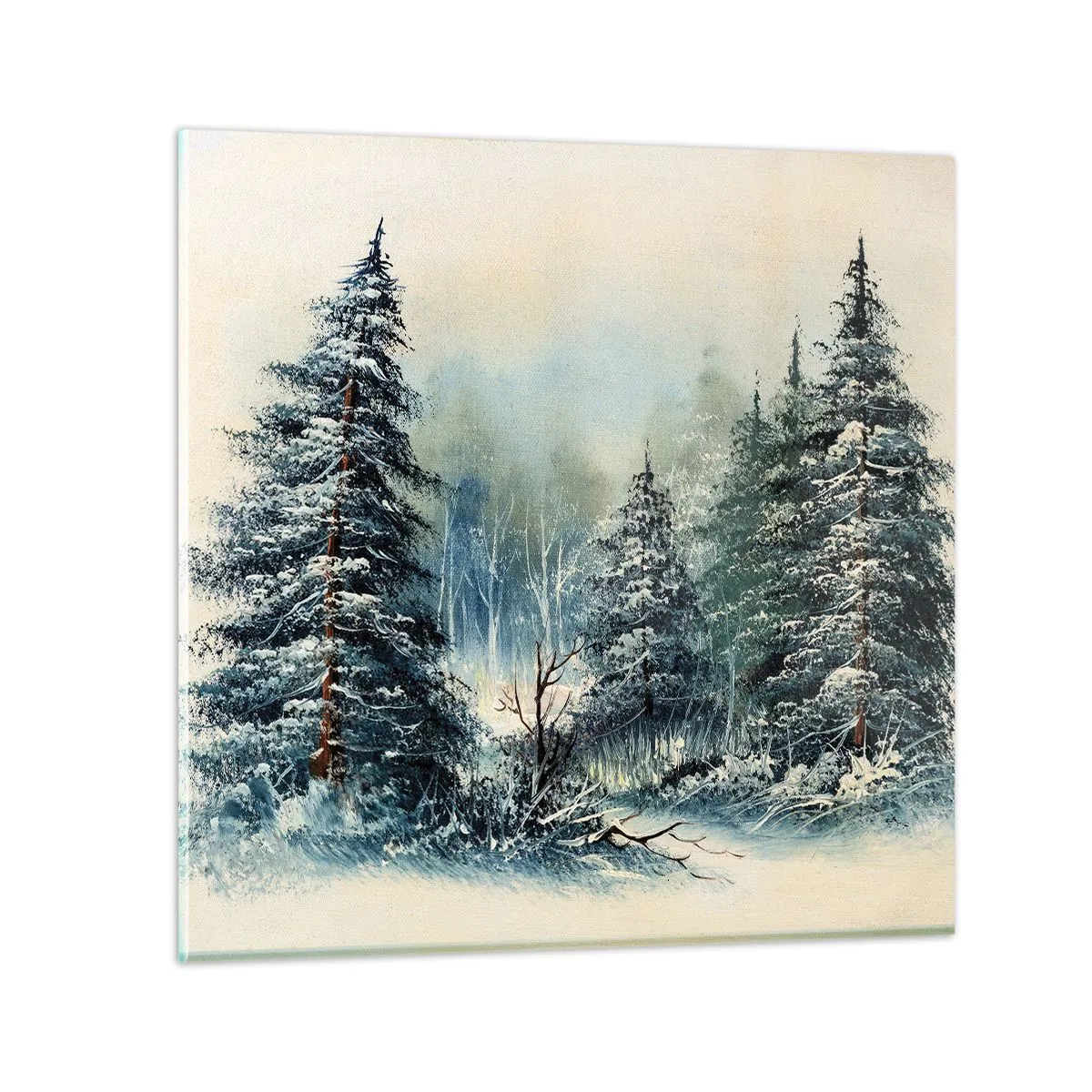 Schilderen op glas - Klaar voor kerst - 30x30 cm