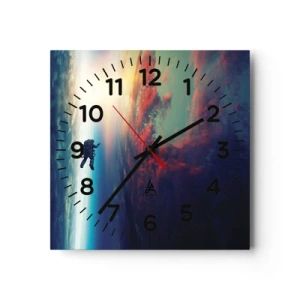 Wandklok - Klok - Ga het universum tegemoet - 30x30 cm